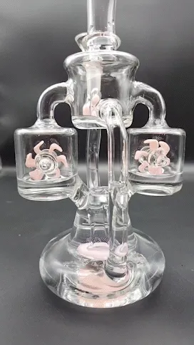 10 Twin Turbine Recycler Water Pipe