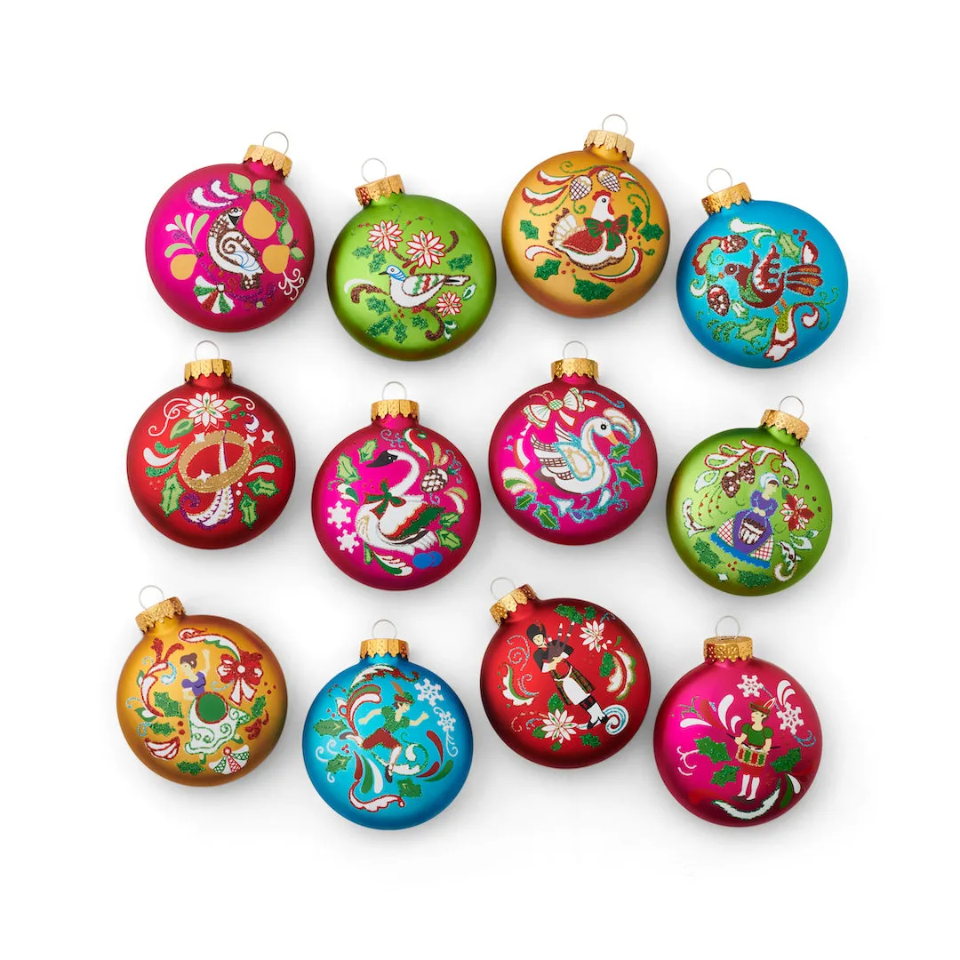 12 Days of Christmas Disc Ornaments