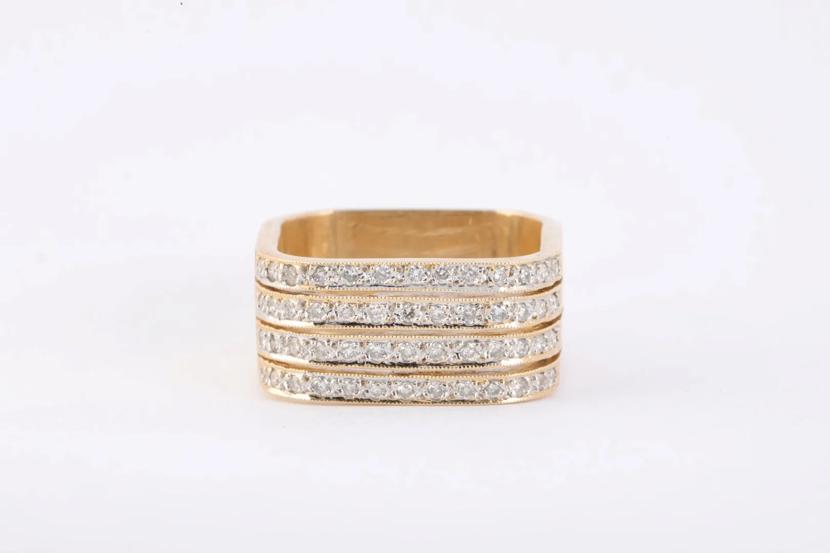 14k Yellow Gold 0.52tcw Diamond Fashion Ring Size 5 (6.97g.)