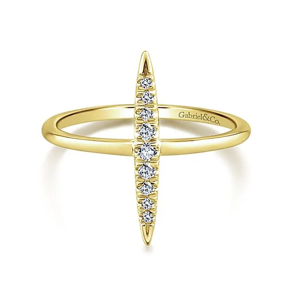 14k Yellow Gold Ladies Fashion Ring - LR51044Y45JJ