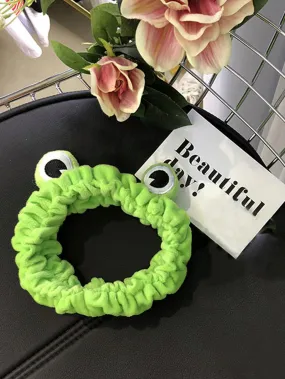 1pc Cartoon Frog Eye Detail Bath Headband