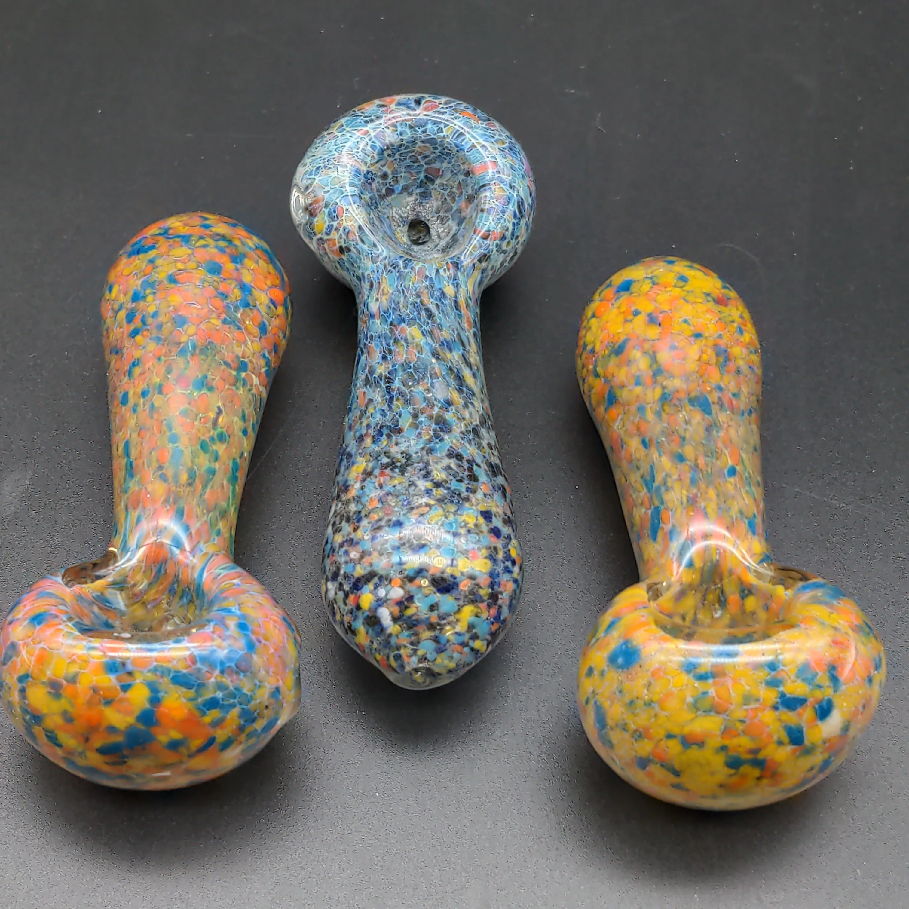 3 Multi Frit Art Hand Pipe