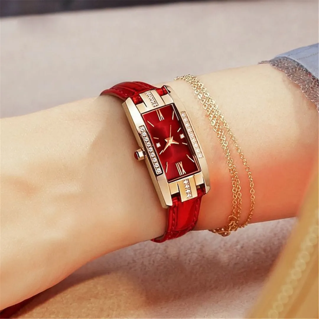 3 Pcs Women's Classic Fashion Square Retro Quartz Watches