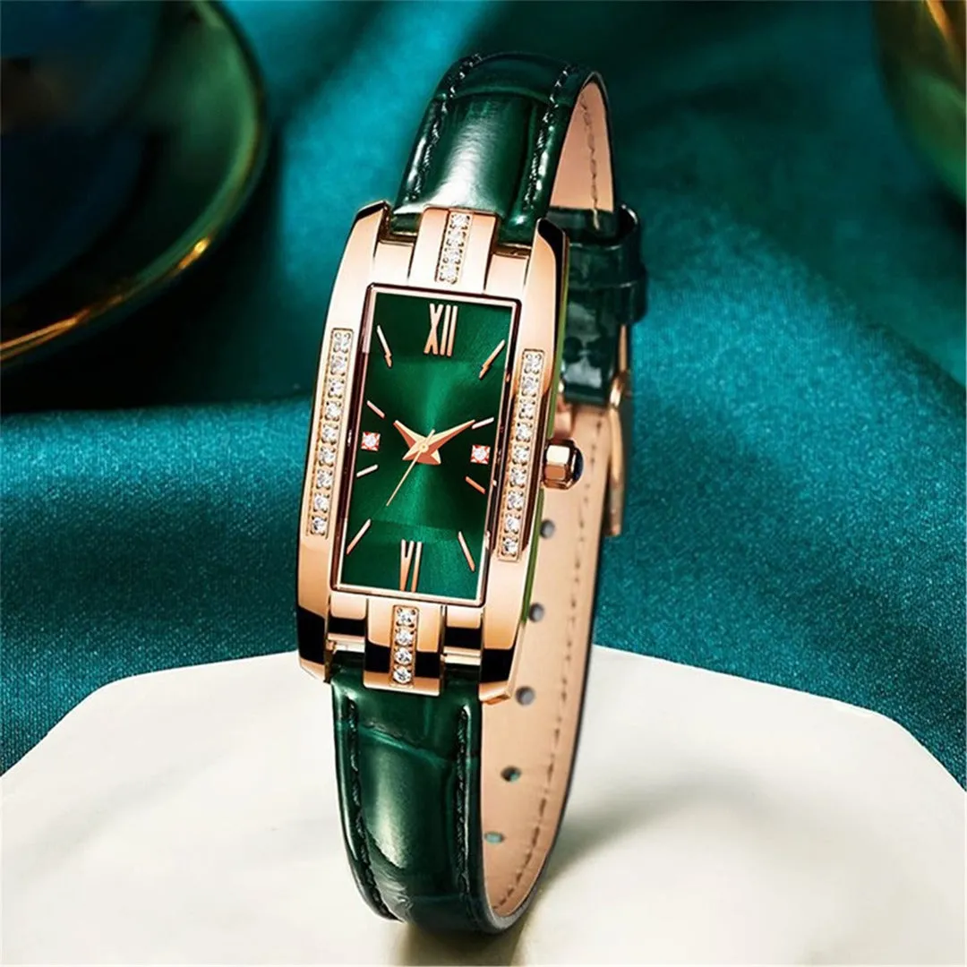 3 Pcs Women's Classic Fashion Square Retro Quartz Watches