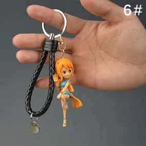 3D Anime One Piece Figure Keychain Nami Cute and Cool Anime Accessories High Quality