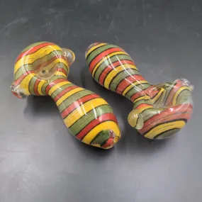 4 Rasta Swirl Hand Pipe