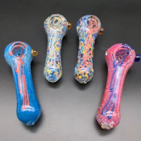 4 Twisting Frit Art Hand Pipe