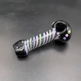 4.25 Glass Hand Pipe - Spooky Swirl