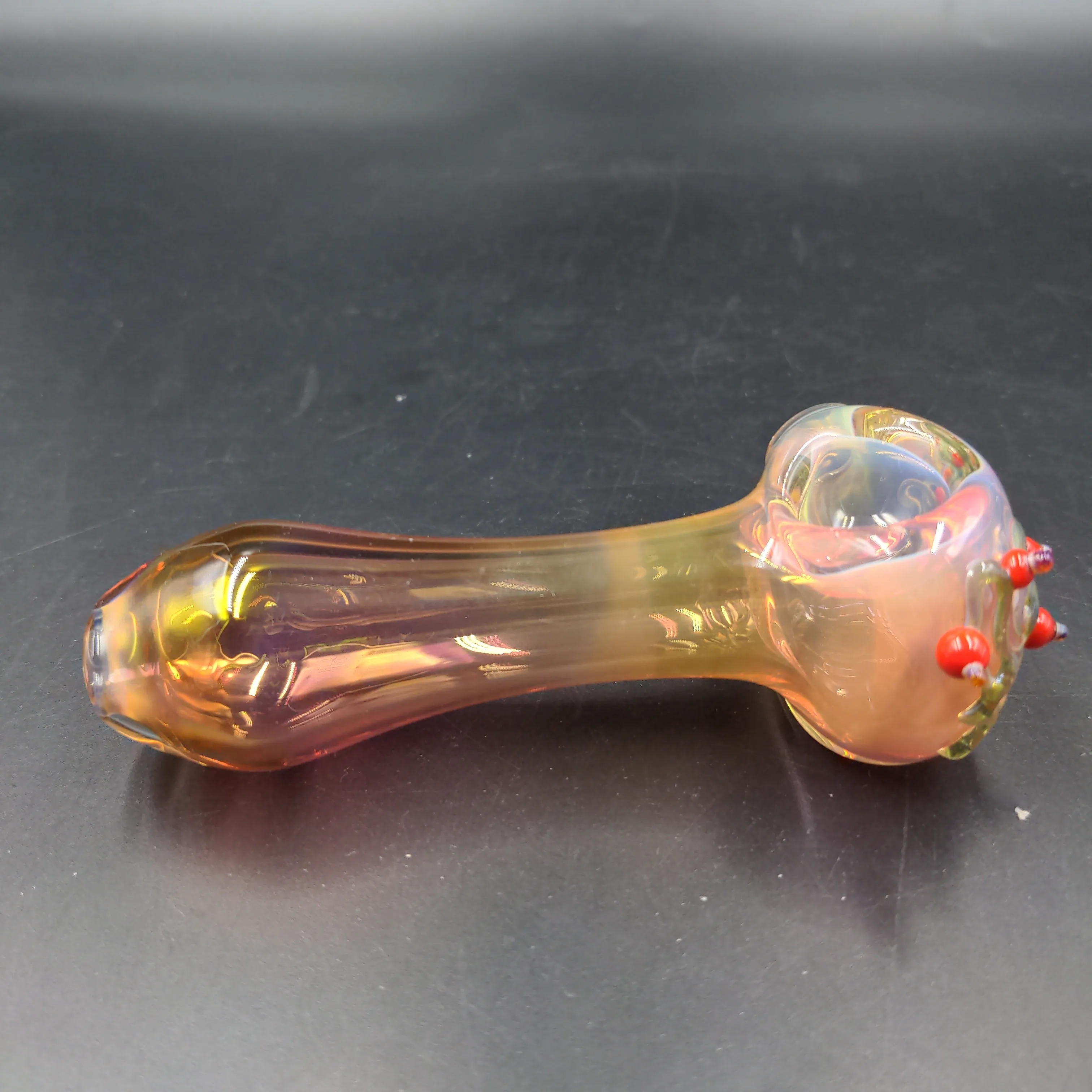 4.5 Pomegranate Tree Pipe - By SlynxxGlass