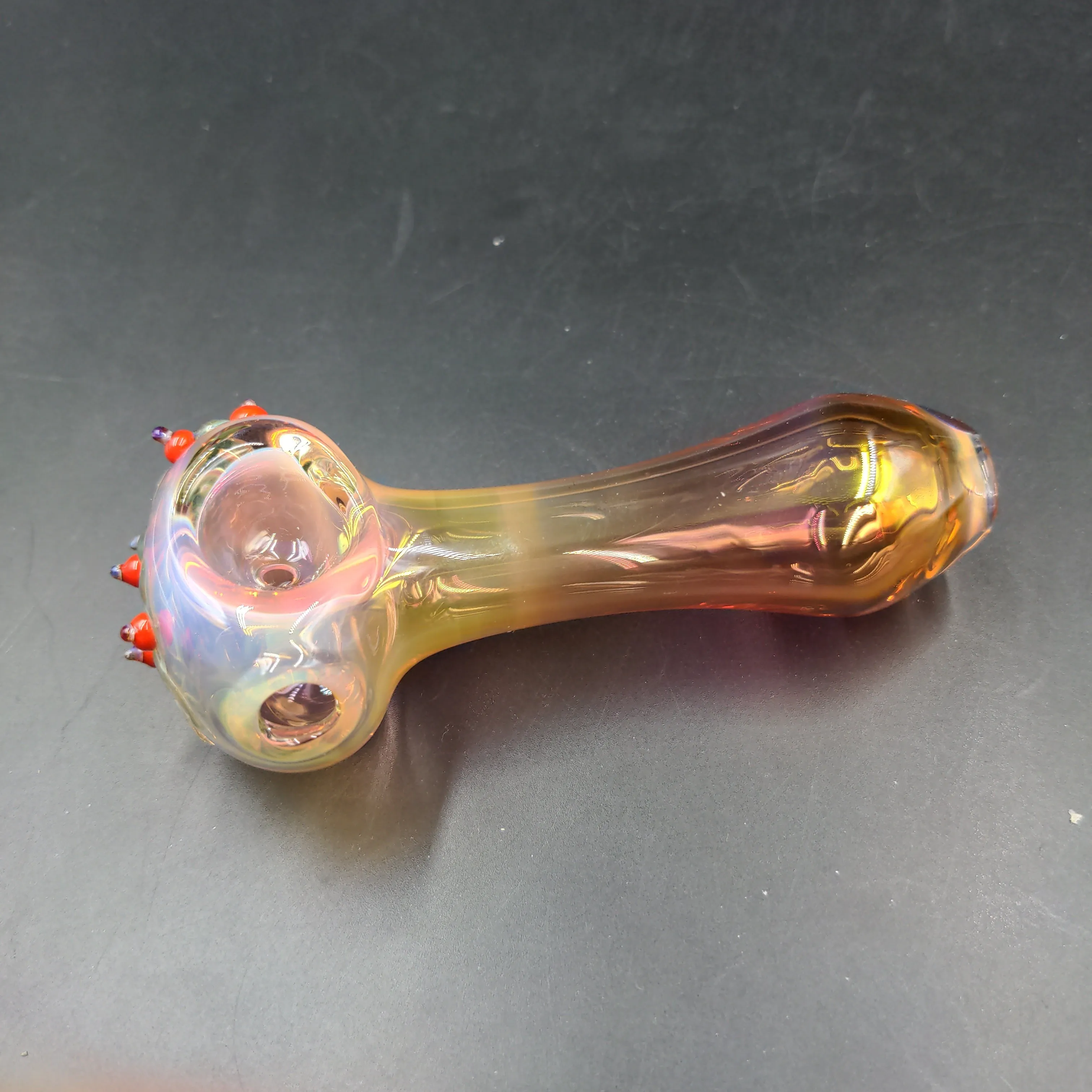 4.5 Pomegranate Tree Pipe - By SlynxxGlass