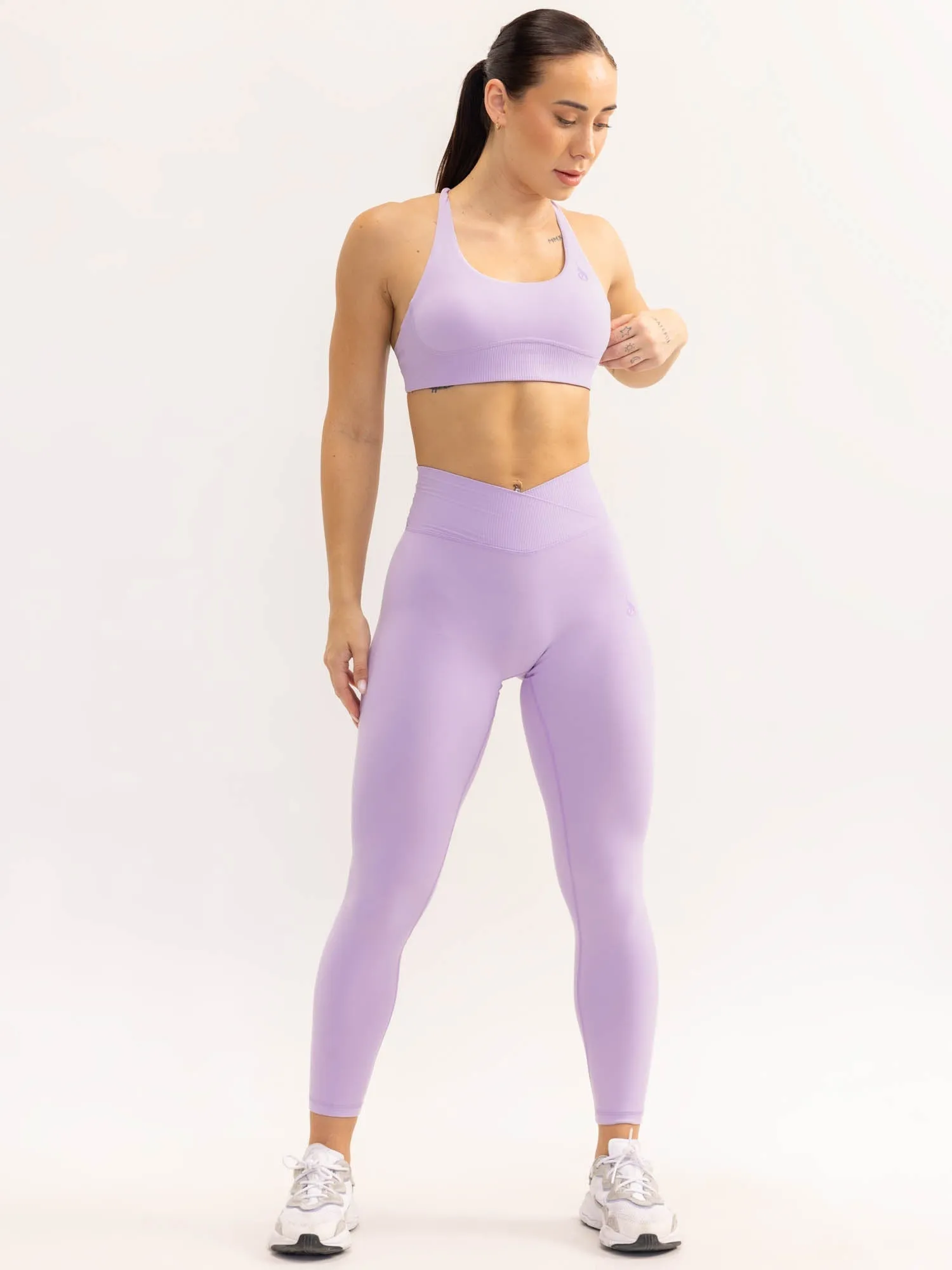 Activate Scoop Neck Sports Bra - Lavender