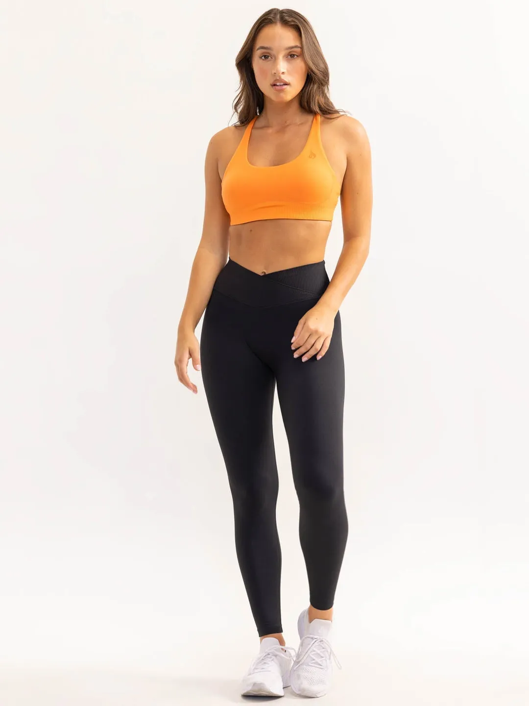 Activate Scoop Neck Sports Bra | Tangerine