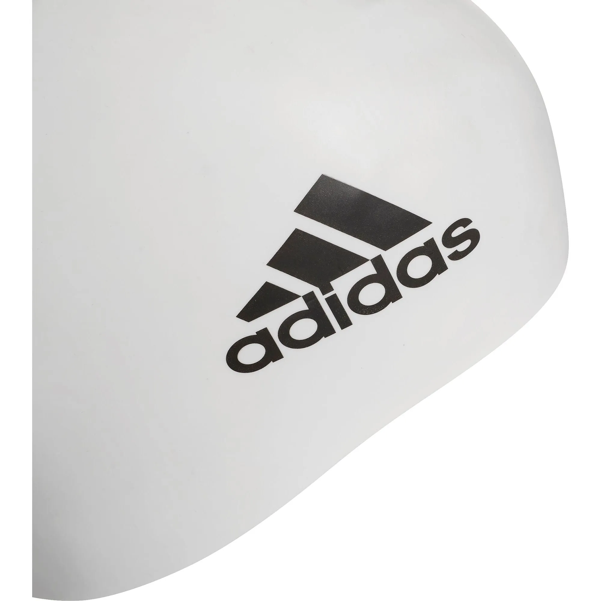 adidas Silicone 3 Stripe Swimming Cap - White