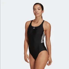 Adidas women's one-piece swimming costume 3S Mid Suit HD0403 black