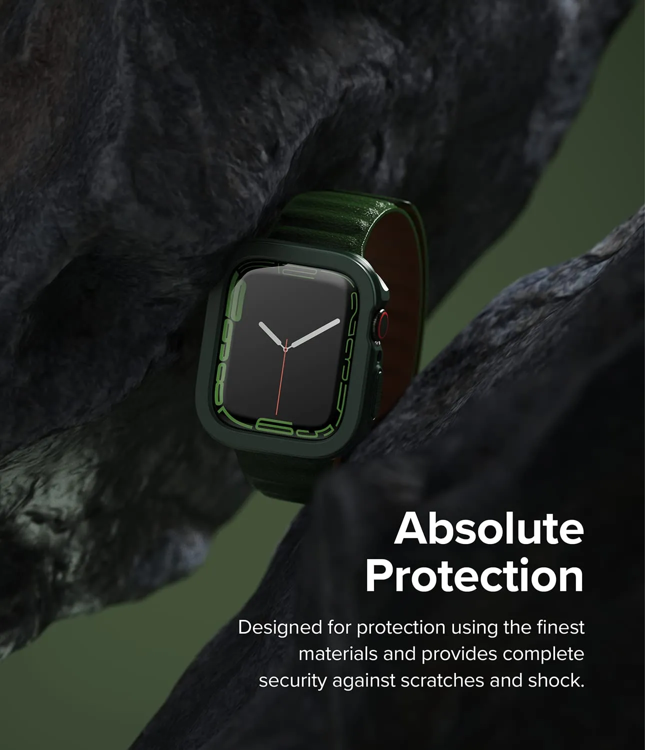 Air Sports Case Compatible with Apple Watch 9 / 8 / 7 45mm - Dark Green