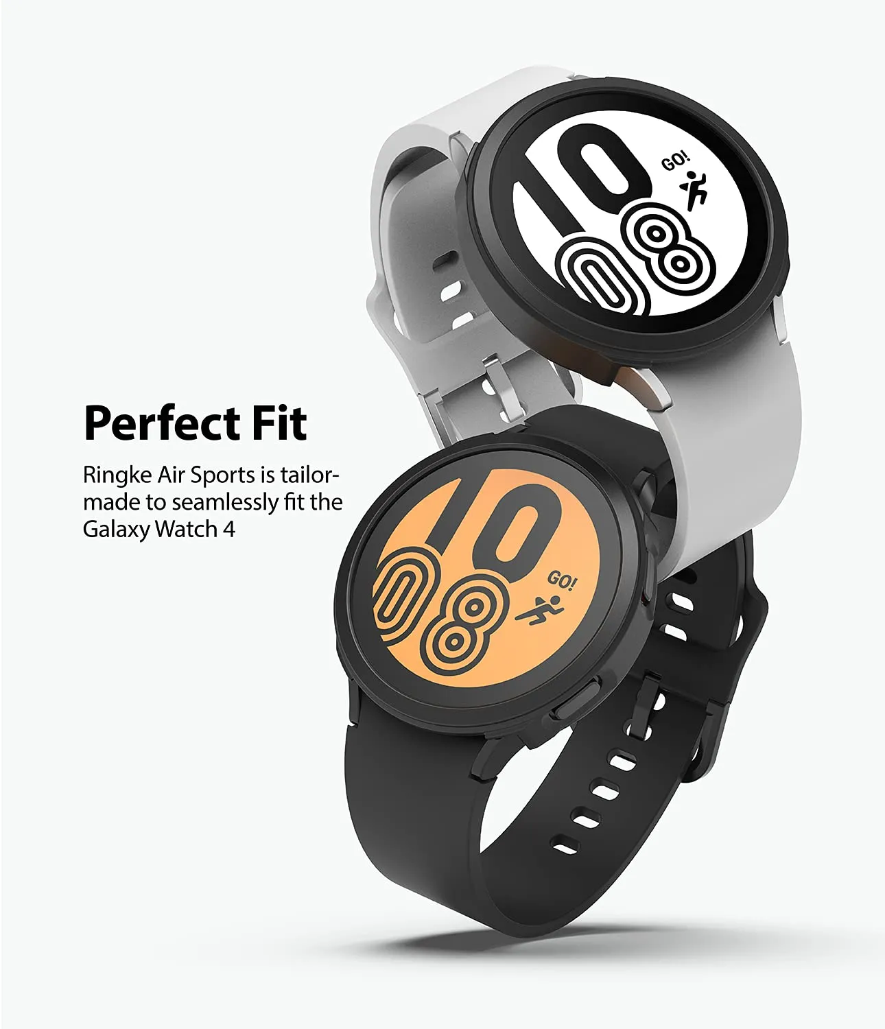 Air Sports Compatible with Samsung Galaxy Watch 4 44mm Case -  Black