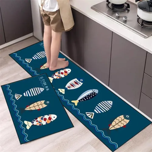 Animal Cartoon Non-Slip Kitchen Rug