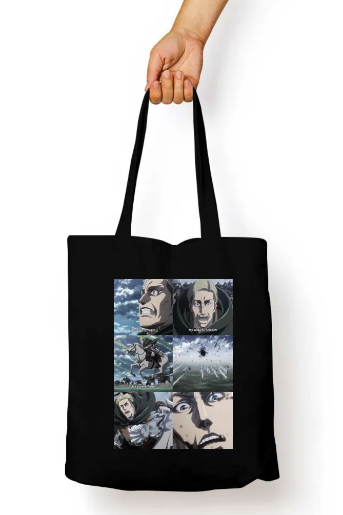 AOT Erwin Anime Strip Tote Bag