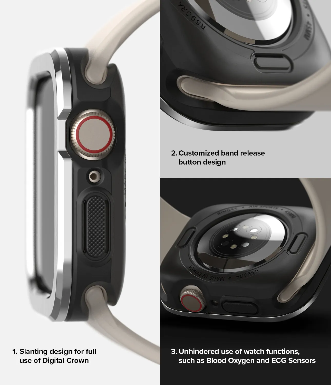 Apple Watch Series (41mm / 40mm) | Air Sports (Black)   Bezel Styling