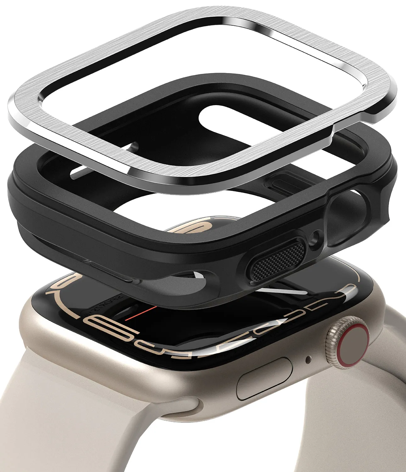 Apple Watch Series (41mm / 40mm) | Air Sports (Black)   Bezel Styling