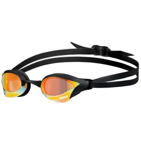 ARENA Adult Cobra Core Swipe Mirror Swimming Goggle (Yellow Copper/Black)