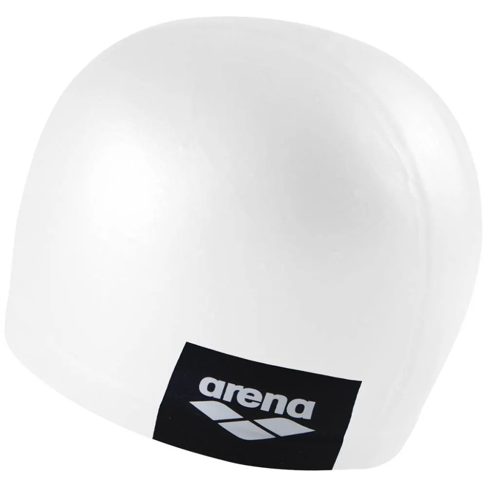 ARENA Adult Logo Moulded Swimming Cap (White)