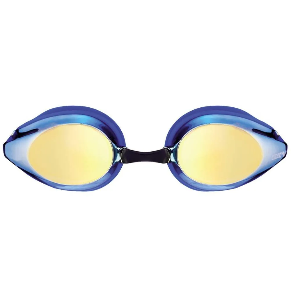 ARENA Junior's Tracks Mirror Swimming Goggle (Blue/Yellow/Rev Blue/Blue)