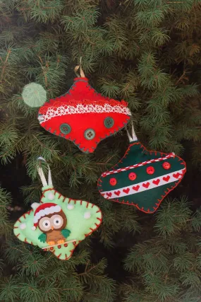 Assorted Handmade Felt Ornaments