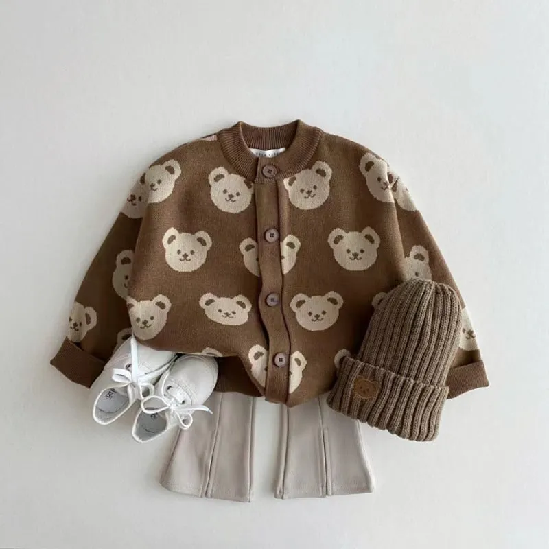 Baby Kid Girls Animals Cartoon Cardigan Wholesale 231130318