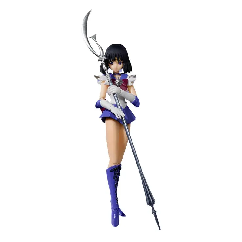 Bandai Sailor Moon Anime Figure SHF Sailor Saturn Genuine Anime Figure High Quality