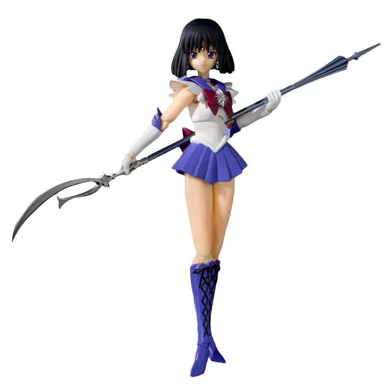 Bandai Sailor Moon Anime Figure SHF Sailor Saturn Genuine Anime Figure High Quality