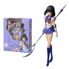 Bandai Sailor Moon Anime Figure SHF Sailor Saturn Genuine Anime Figure High Quality