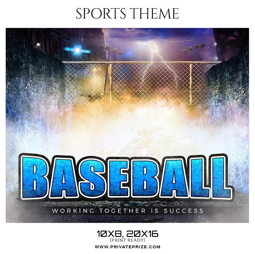 Baseball theme - Sports Theme Sports Photography Template