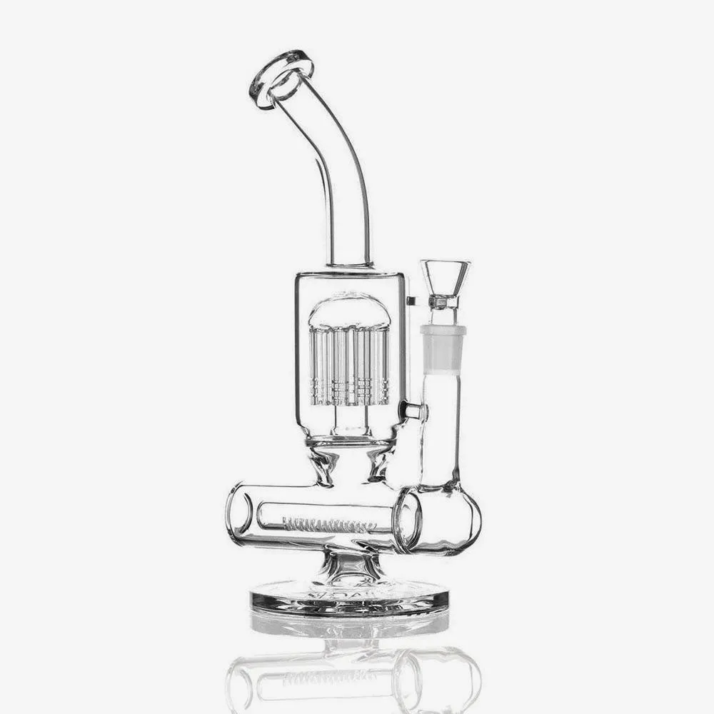 Bent Inline Tree Perc Water Pipe