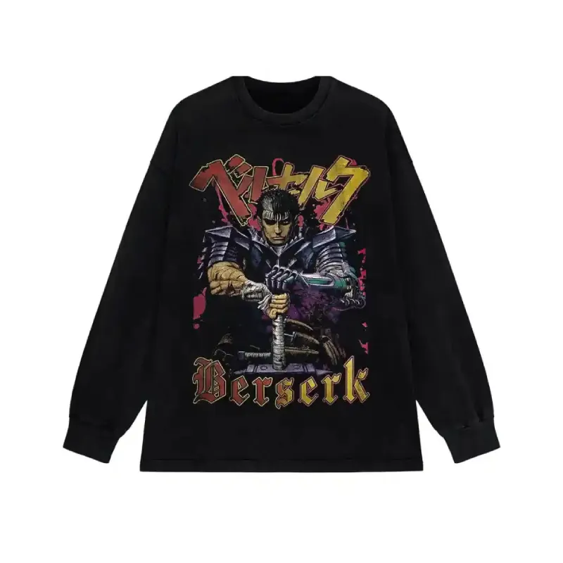 Berserk Anime Long Sleeve Necklace Sweatshirt