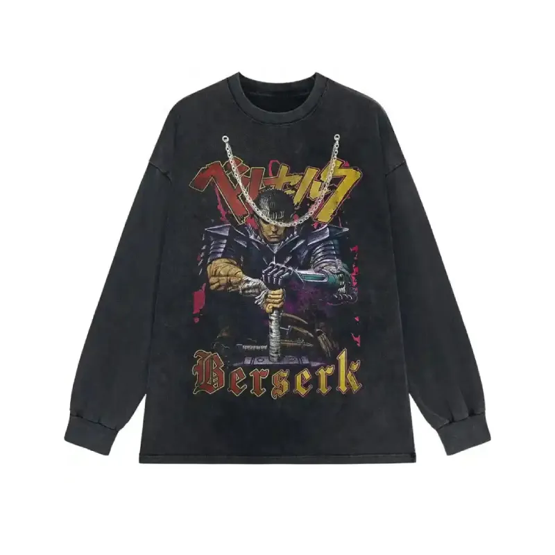 Berserk Anime Long Sleeve Necklace Sweatshirt