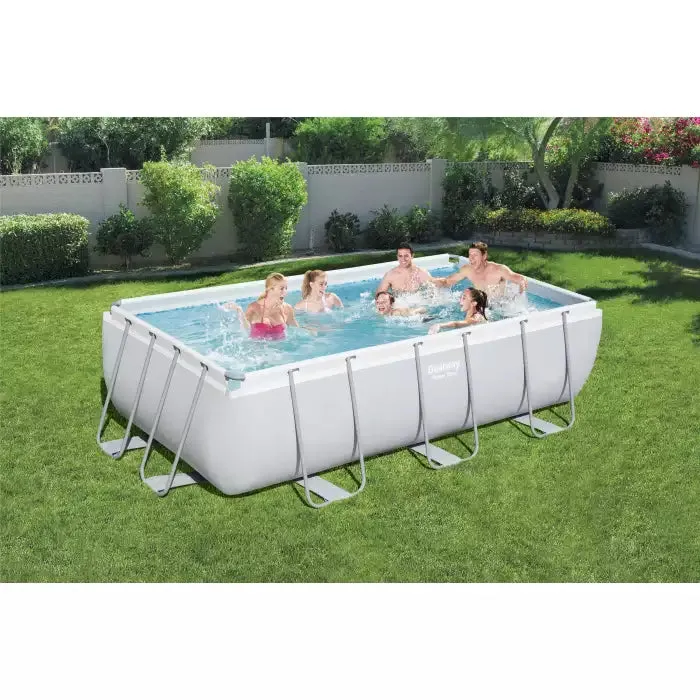 Bestway Power Steel Above Ground Swimming Pool With Sand Filter System [WS]