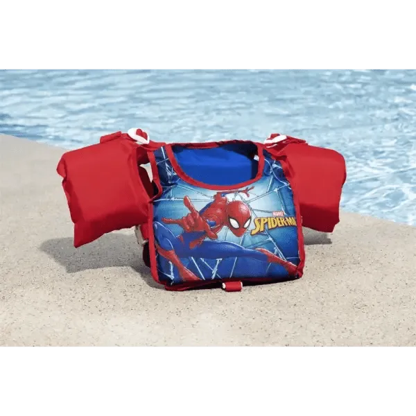 Bestway Swim Safe Kids Spiderman Swimming Life Jacket With Armbands [WS]