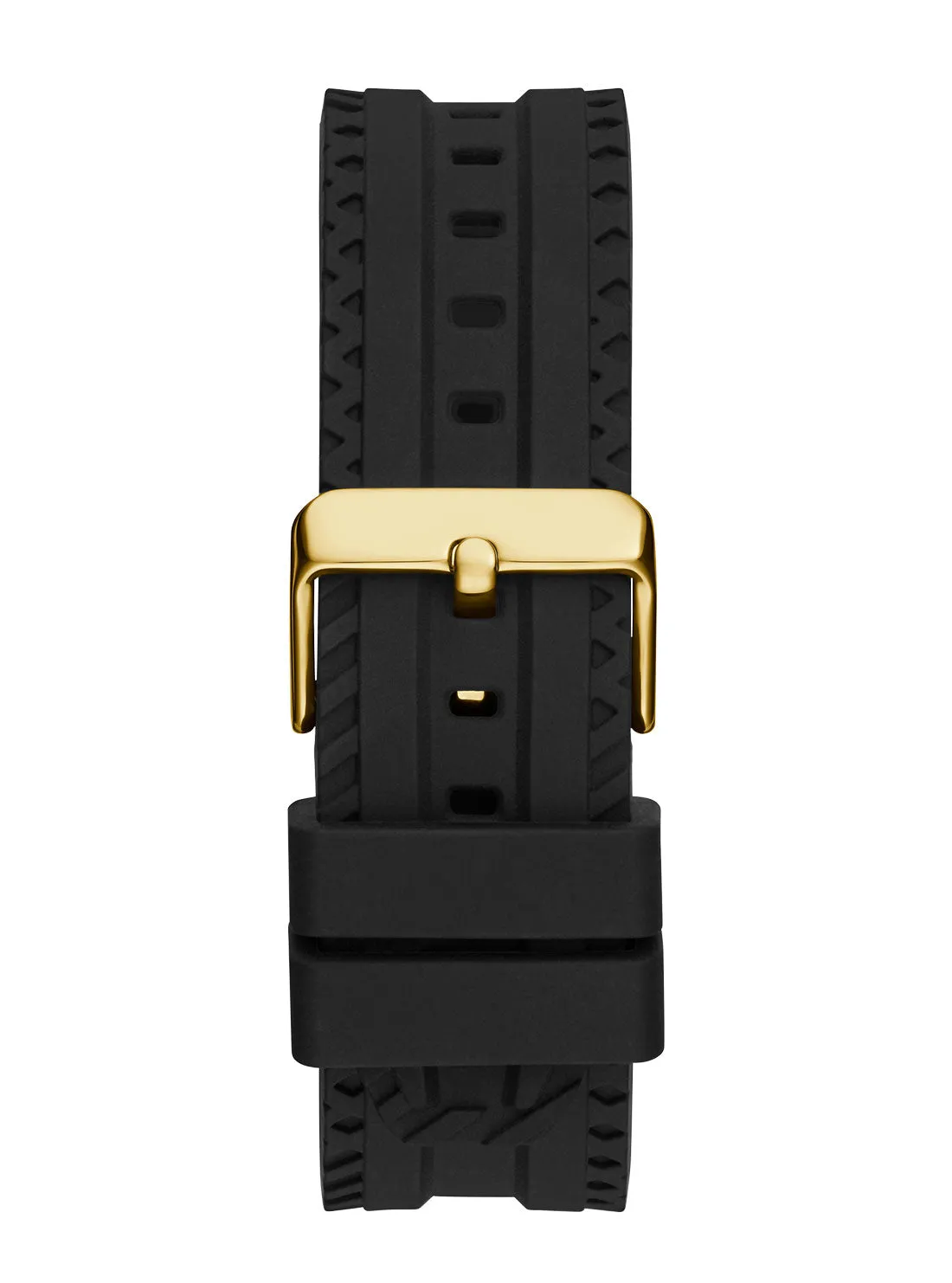 Black Gold Dynasty Glitz Silicone Watch