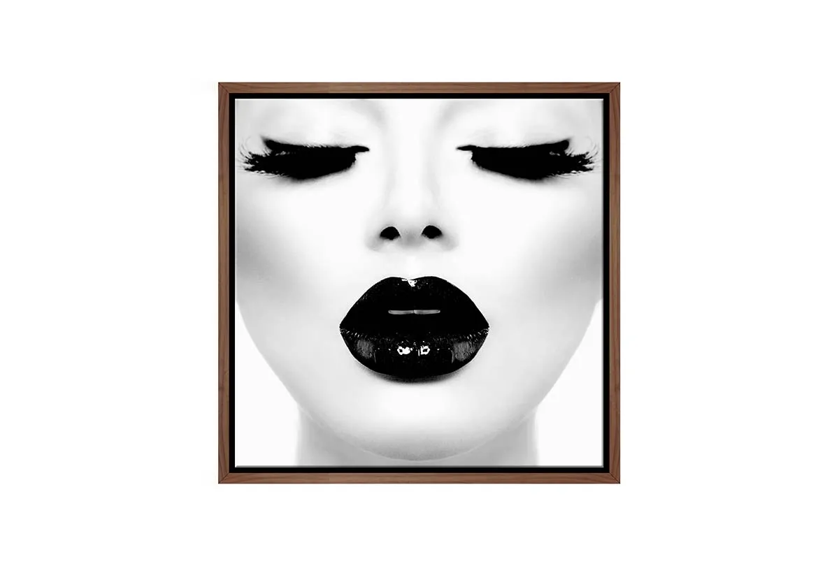 Black Lips 2 | | Fashion Canvas Wall Art Print