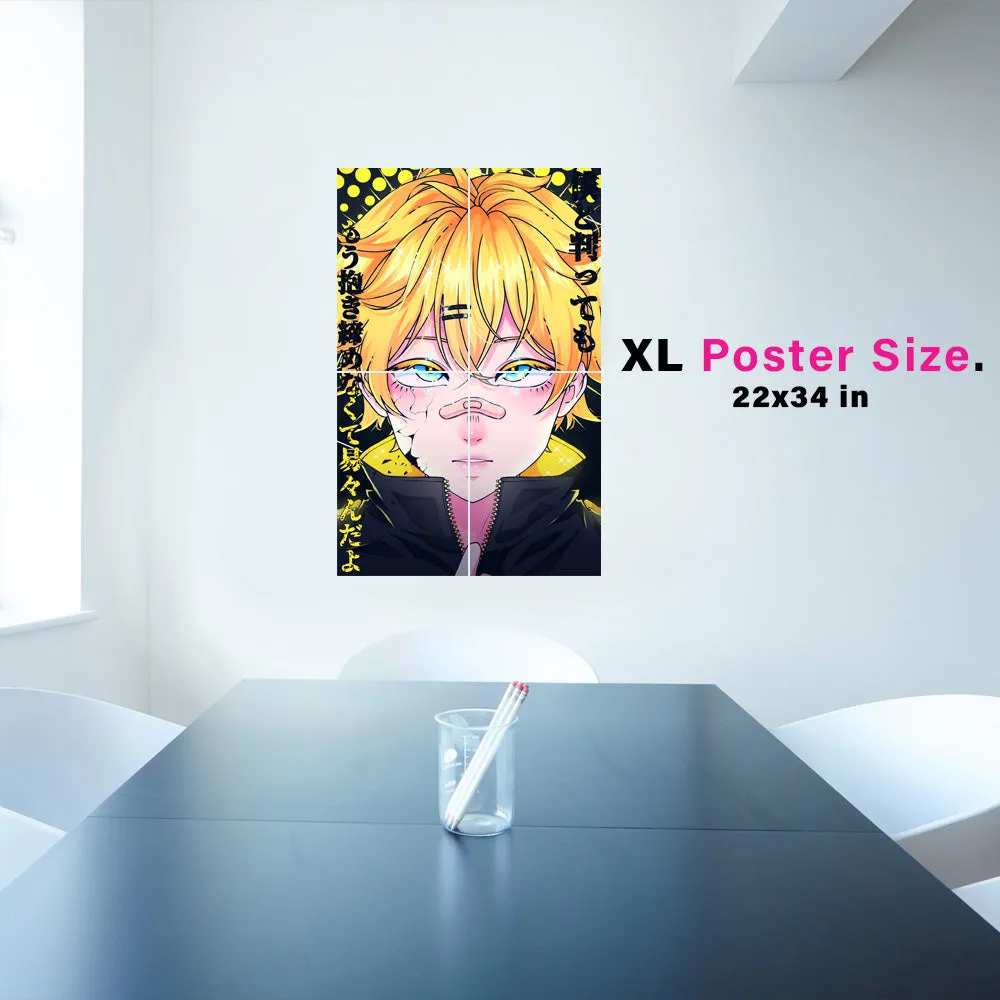 Blond Kid Anime Poster