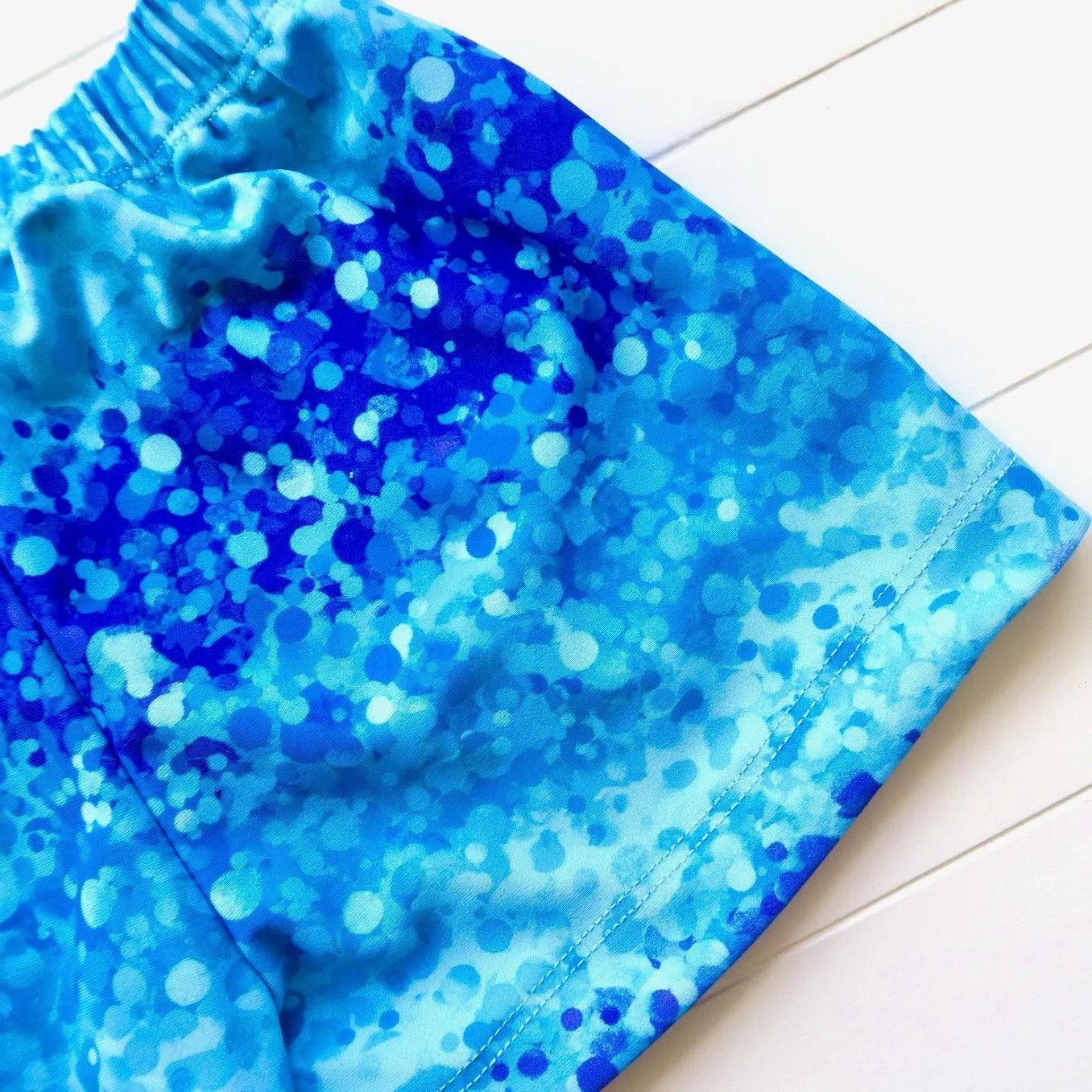 Boys' Swimming Shorts in Water Bubble Print