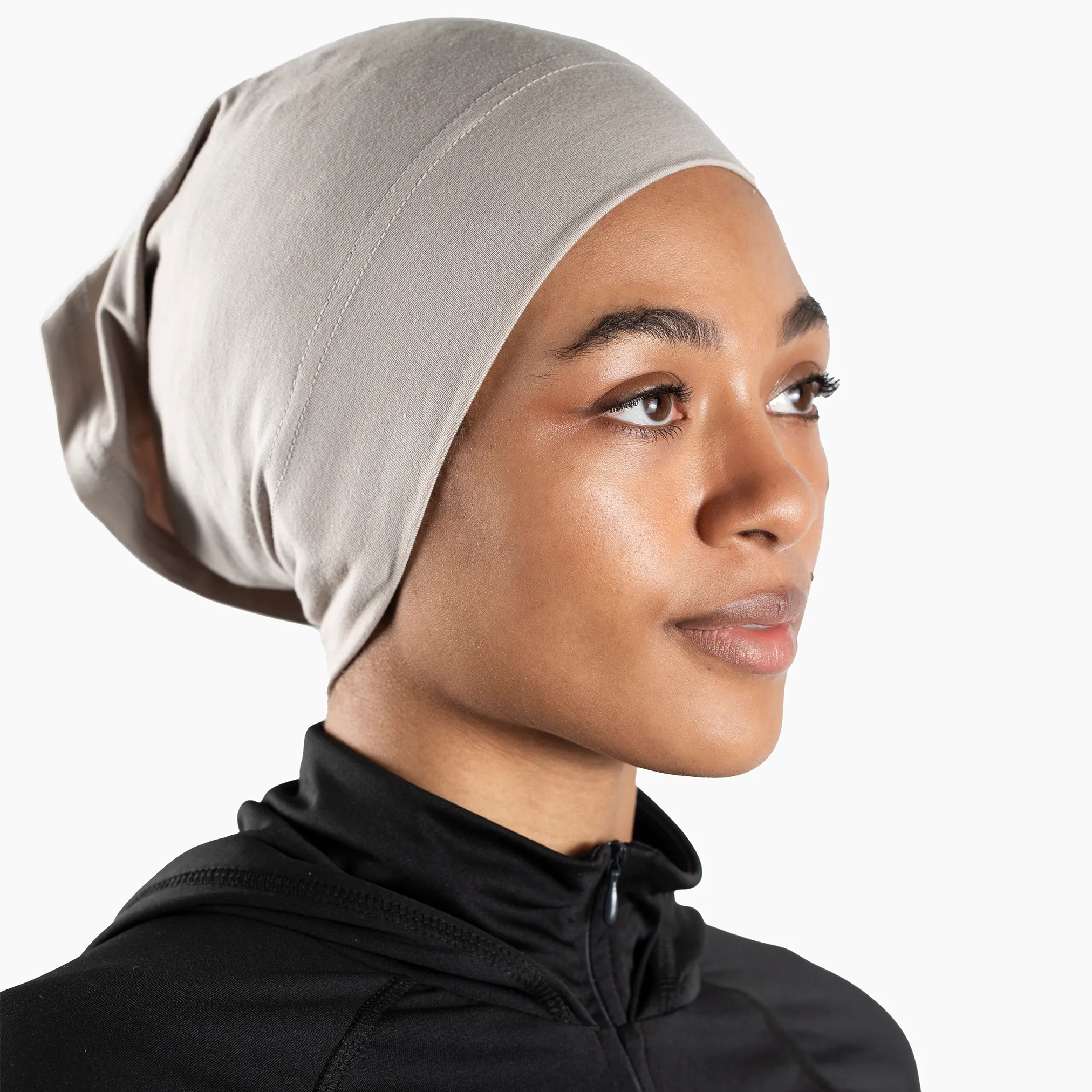 BreathLite Sports Hijab Set- Beige Grey