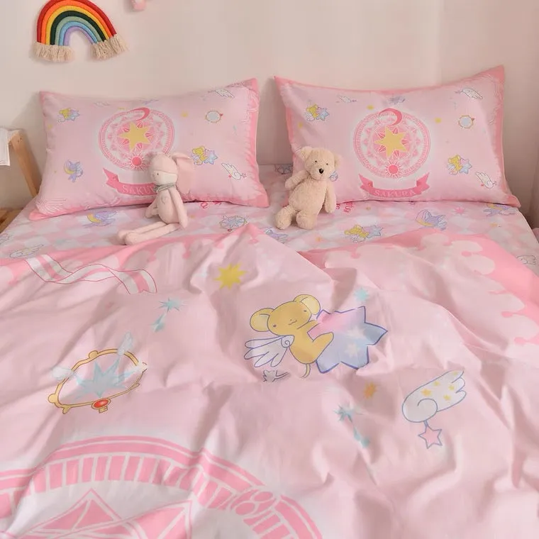 cardcaptorsakura bed linen bedding set girly room anime