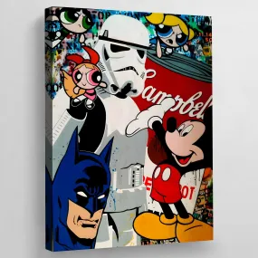 Cartoon Canvas Wall Art