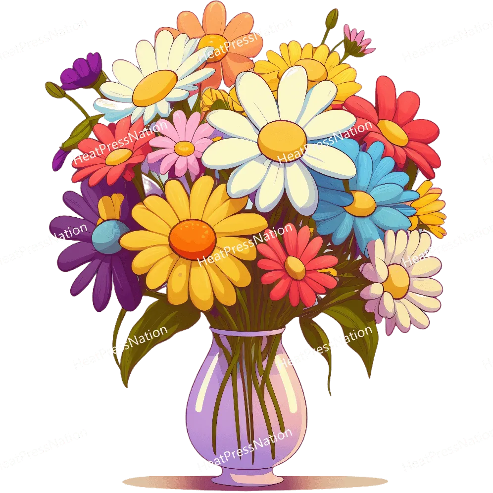 Cartoon Flower Vase Design