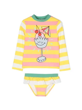 Cartoon Print Swim Set