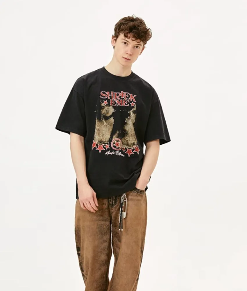 Cartoon Print T-Shirt