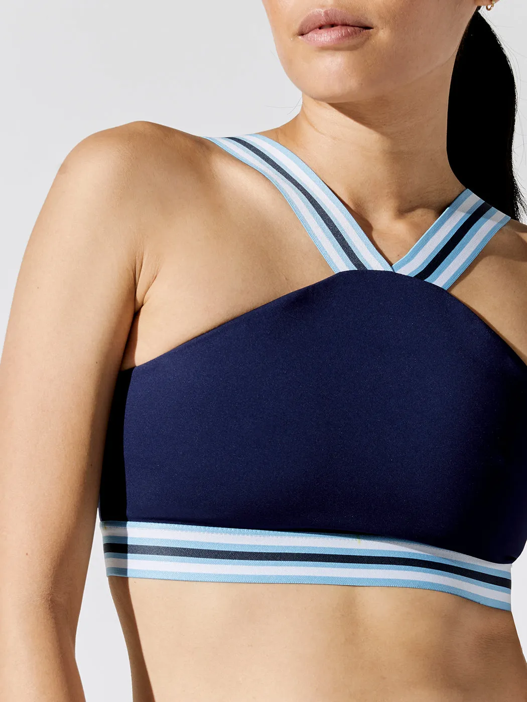 Champs Halter Sports Bra - Admiral Navy