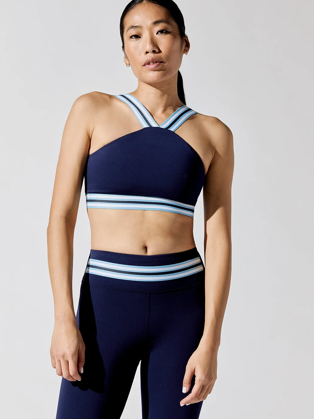 Champs Halter Sports Bra - Admiral Navy